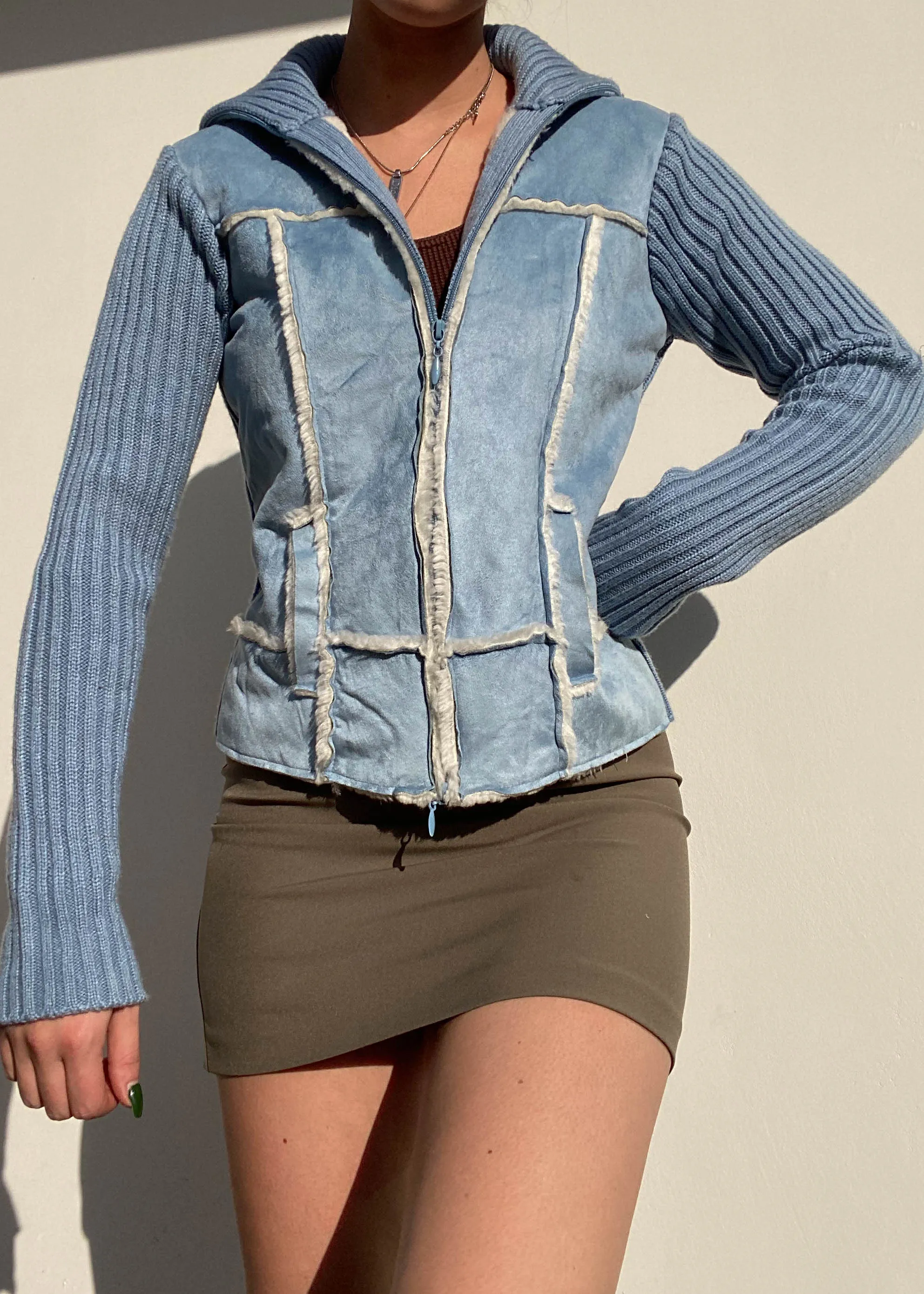 Baby Blue Y2k Jacket (S)