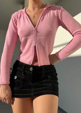 Baby Pink Double Zip Knit (S)