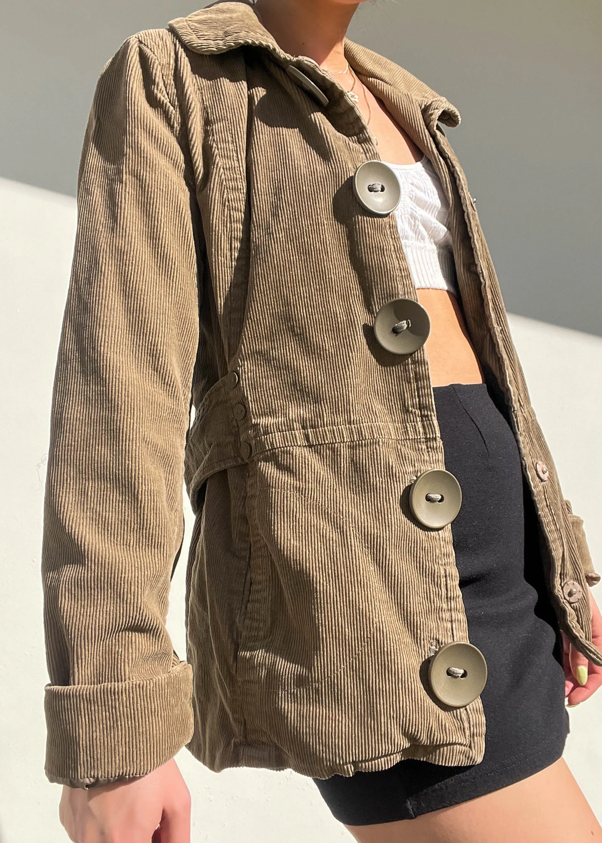 Big Button Corduroy Jacket (S-M)