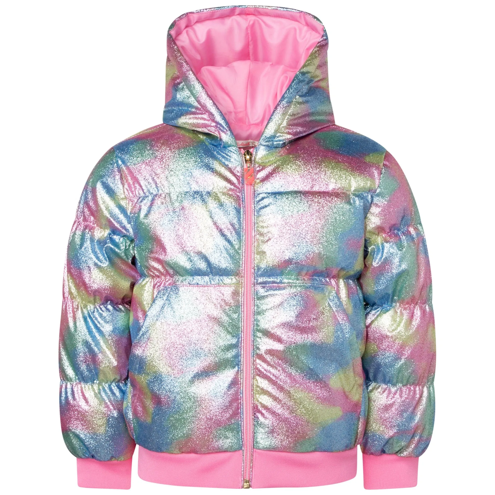 BILLIEBLUSH - Metalic Puffa Jacket - Pastel