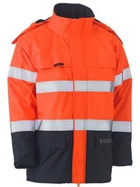 Bisley Workwear Taped Hi Vis Fr Wet Weather Shell Jacket BJ8110T