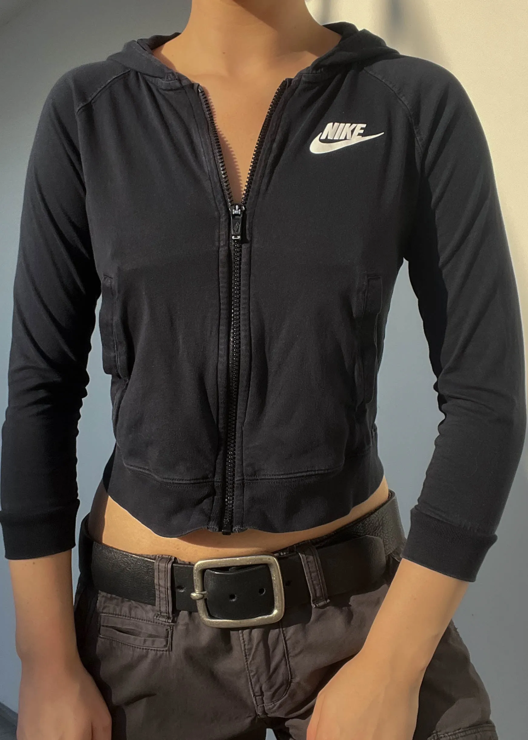 Black Nike Hoodie Jacket (S)