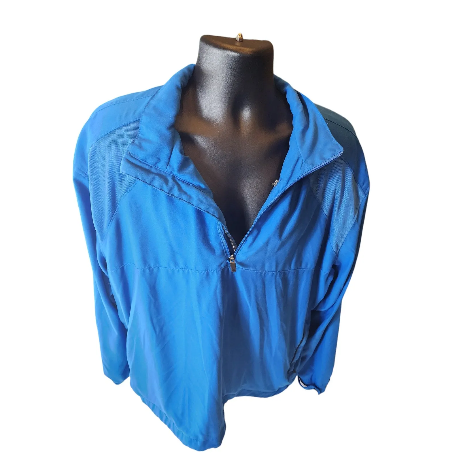 Callaway Golf Pullover Jacket Mens XL Windbreaker Blue Activewear Lightweight