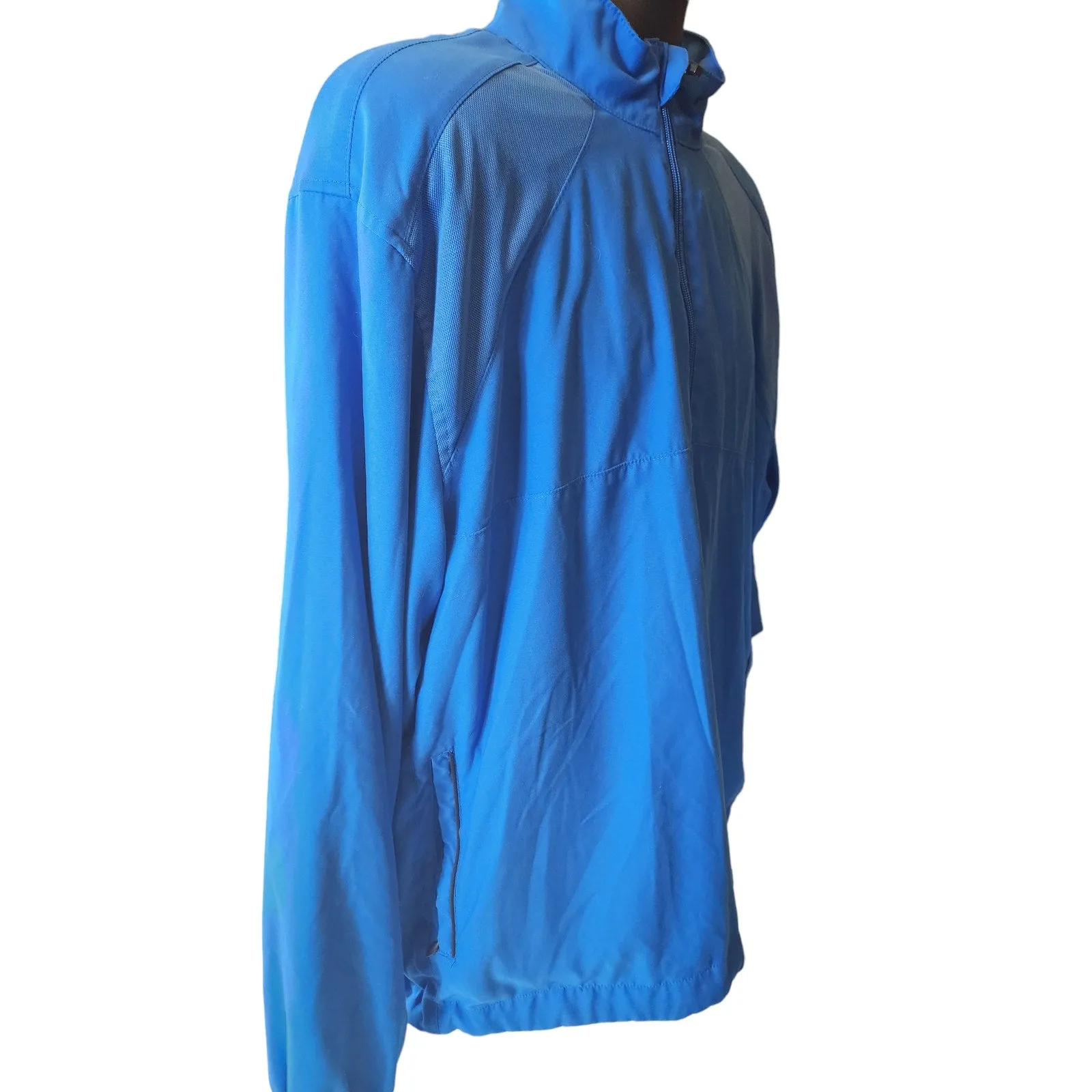 Callaway Golf Pullover Jacket Mens XL Windbreaker Blue Activewear Lightweight