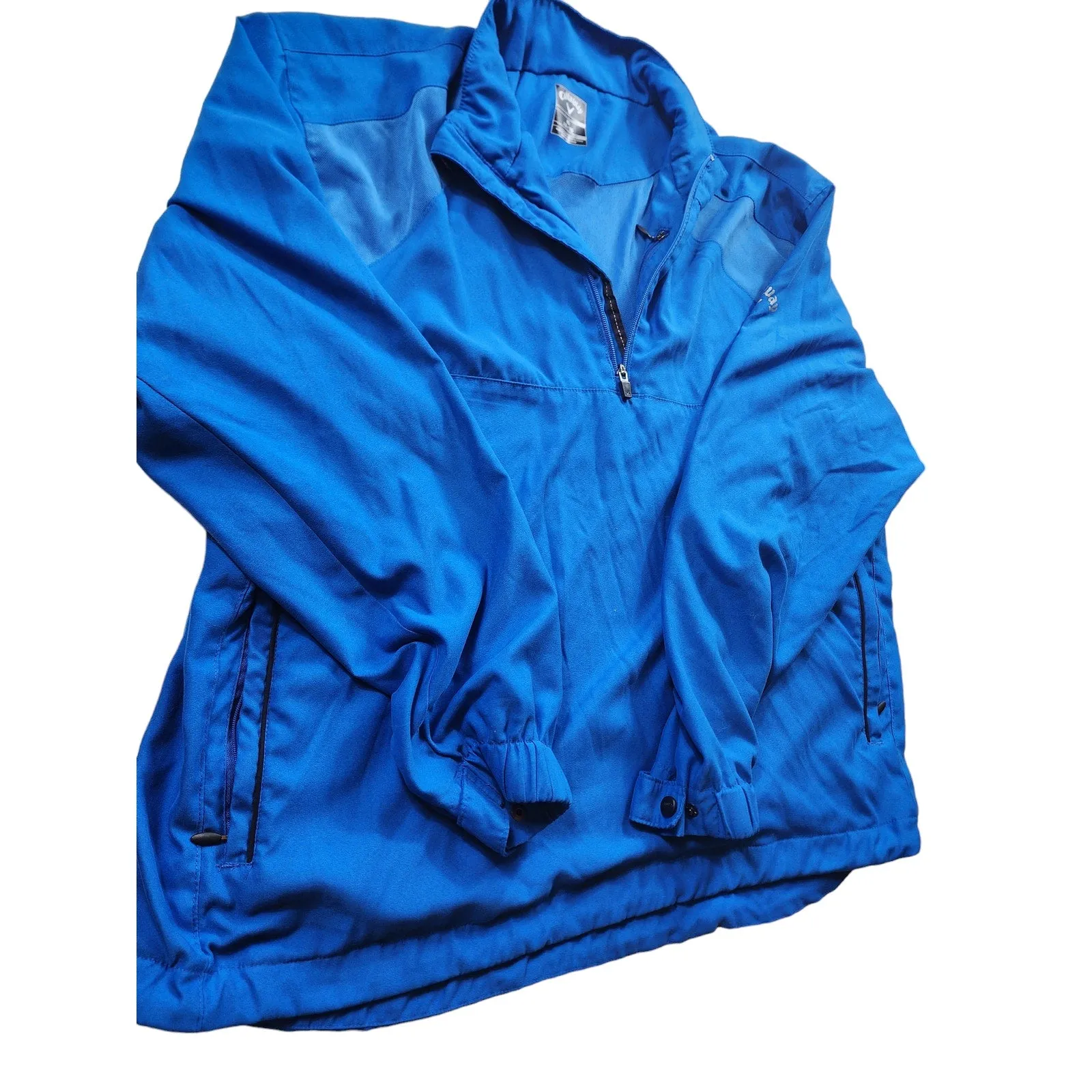 Callaway Golf Pullover Jacket Mens XL Windbreaker Blue Activewear Lightweight