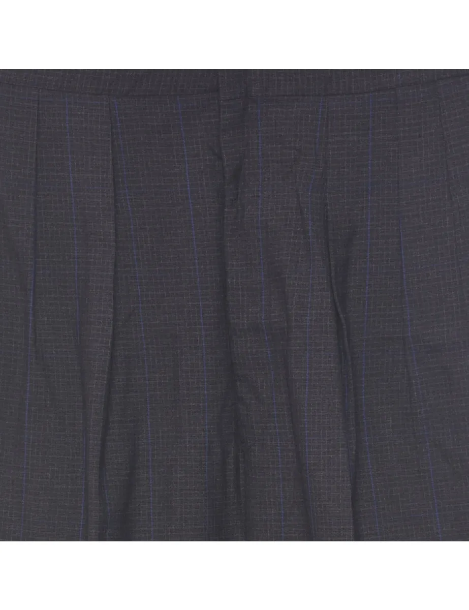 Checked Pattern Trousers - W34 L30