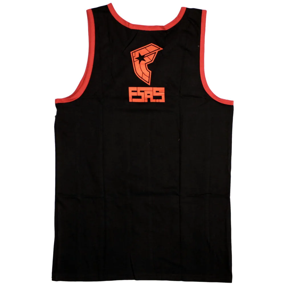 Famous Stars and Straps Shake Ringer Tank Top Black