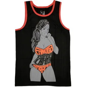Famous Stars and Straps Shake Ringer Tank Top Black