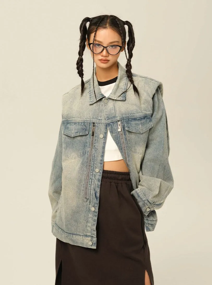 Frost Zip Denim Jacket