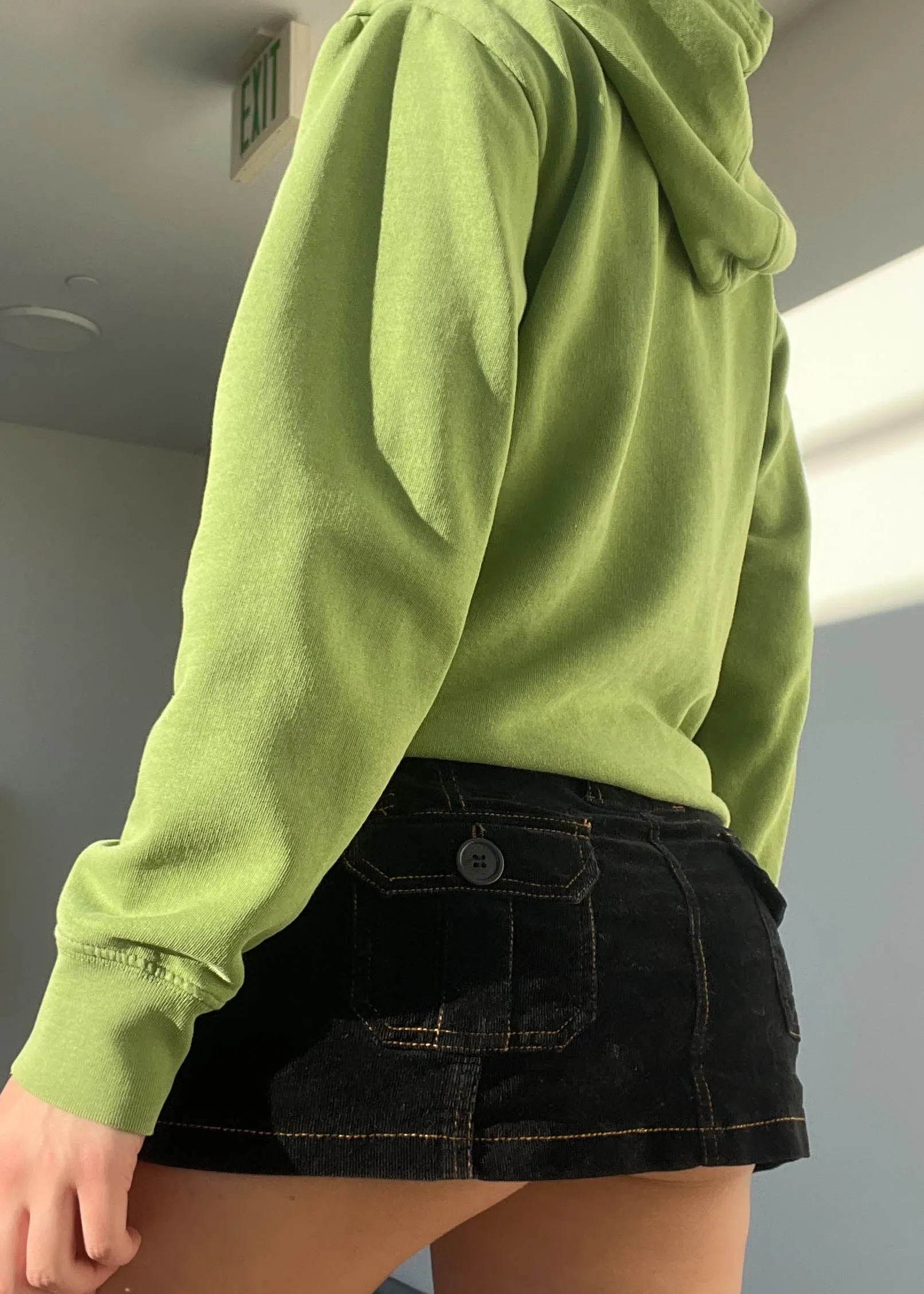 Green & Orange Tahoe Hoodie Jacket (M)