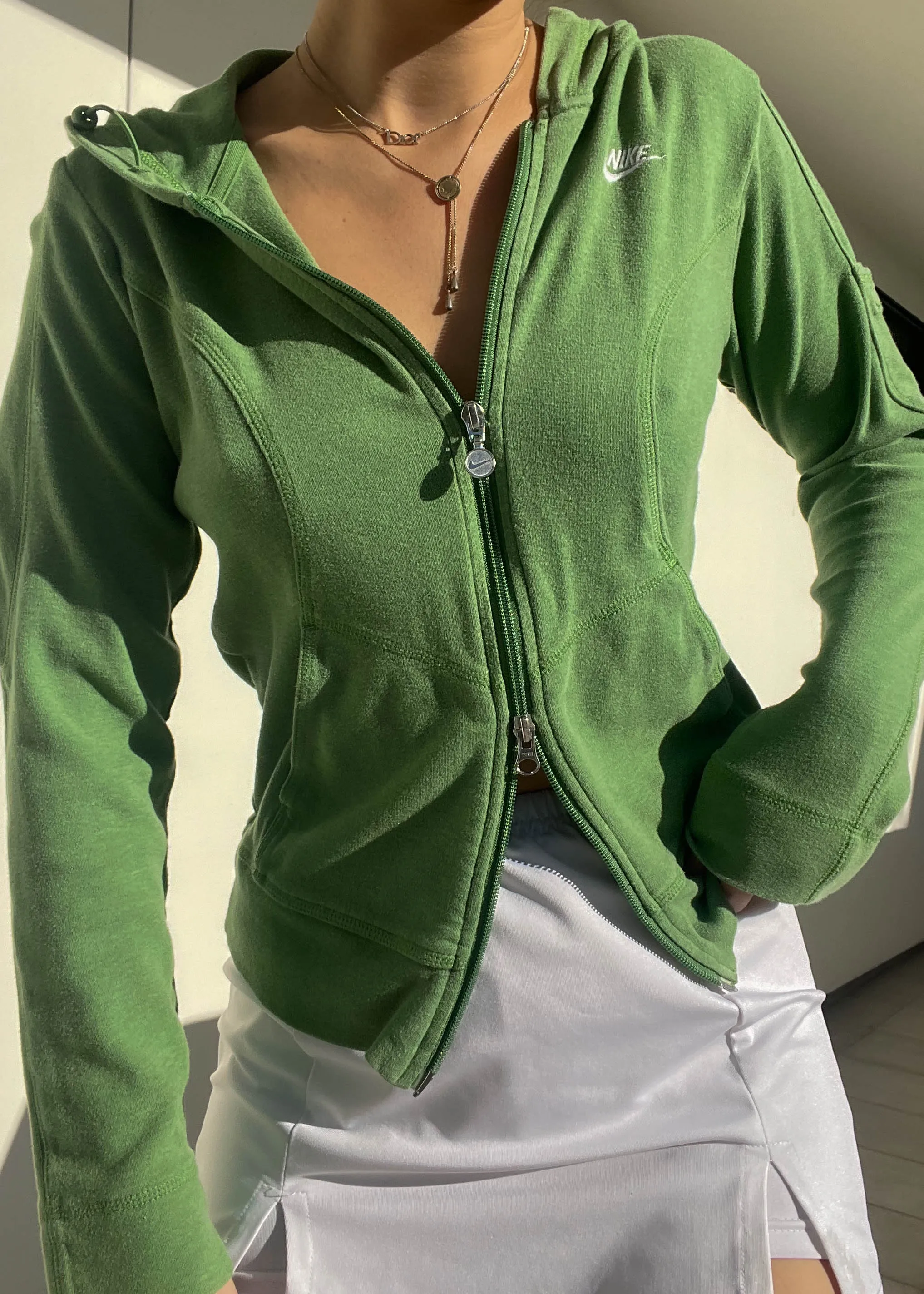 Green Nike Double Zip (S)