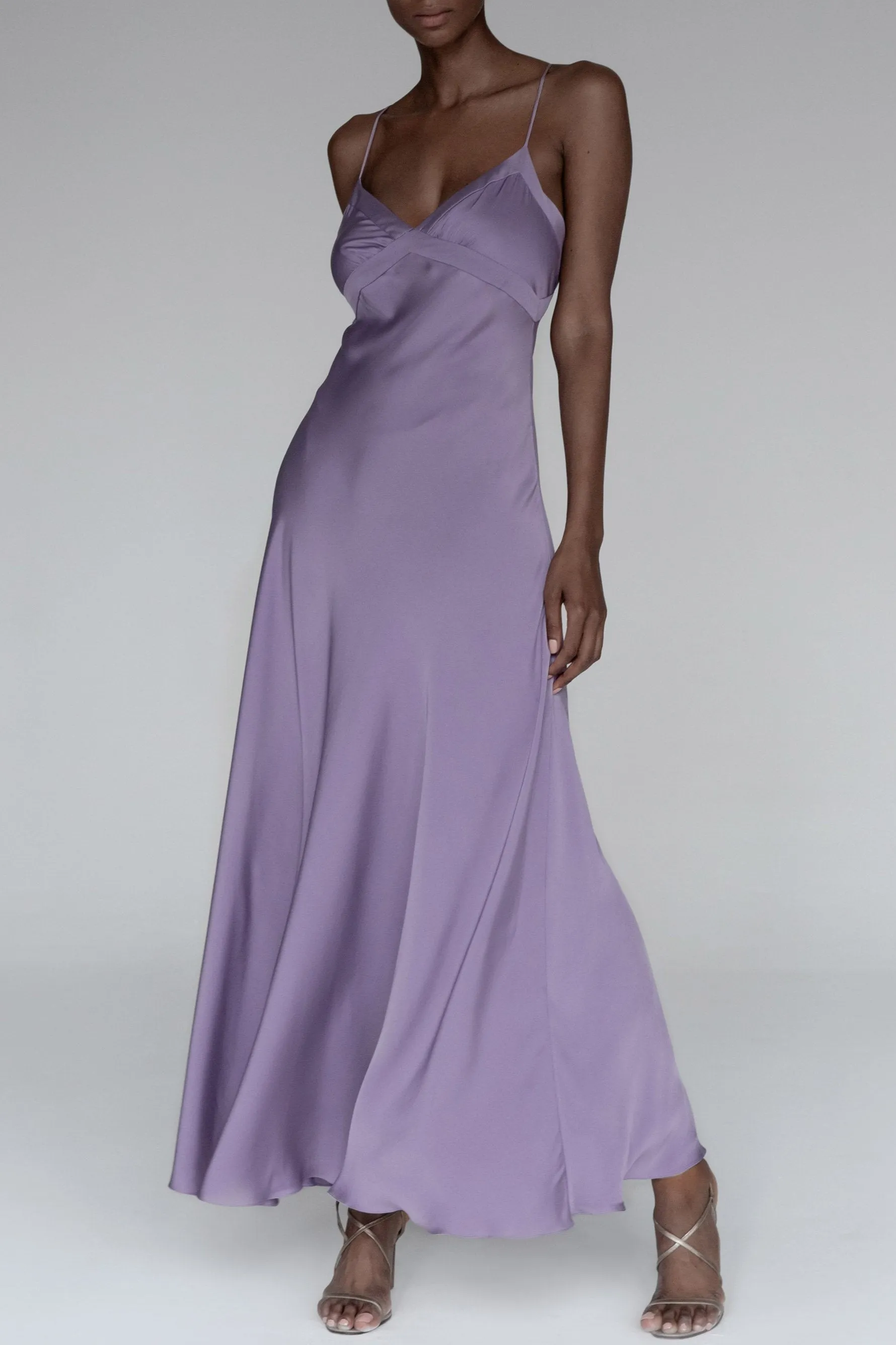 HELIOPE SILK SLIP DRESS