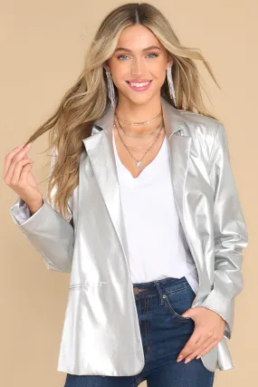 Little Lies Silver Blazer
