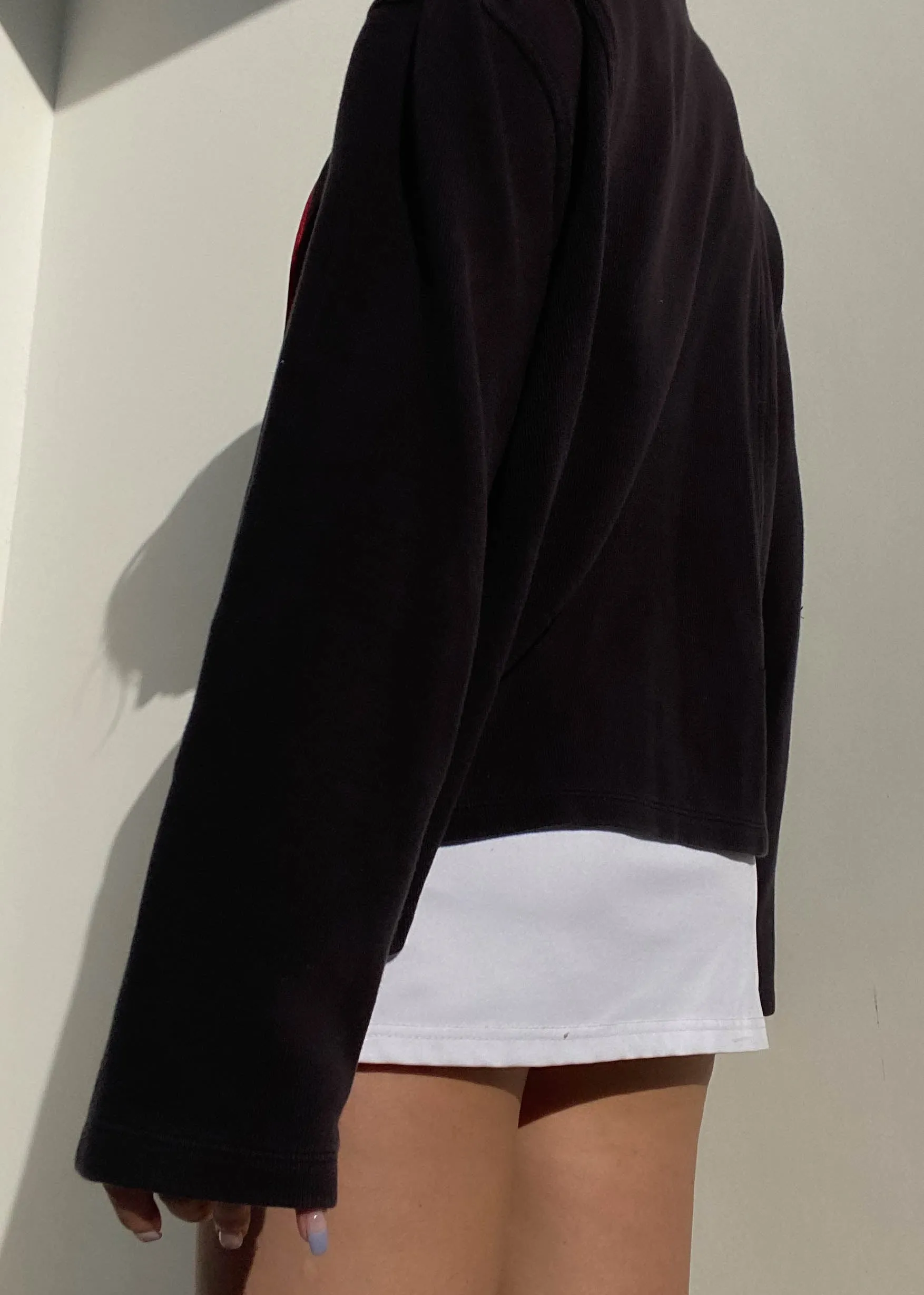 Red Line Black Zip-Up Knit (M)