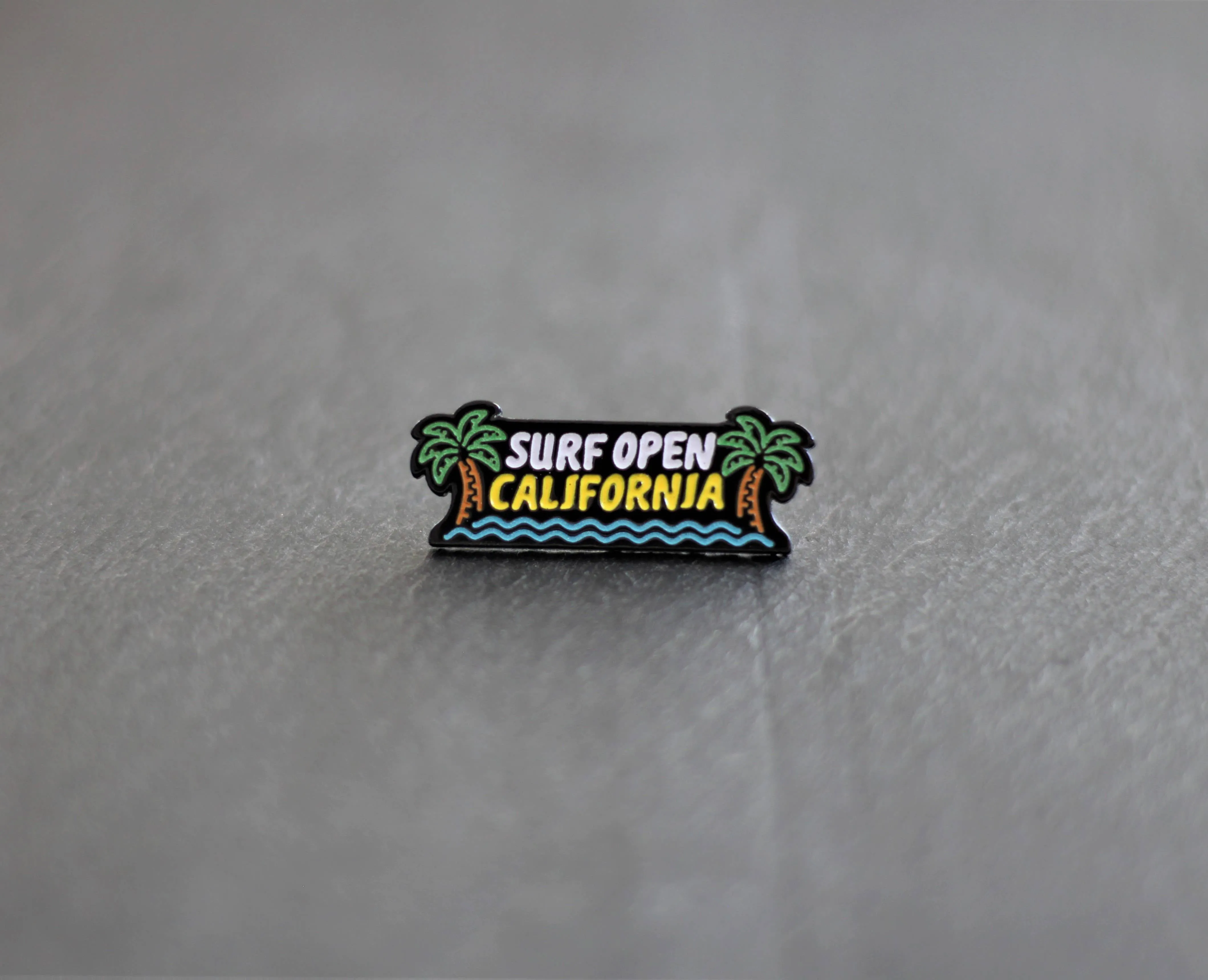 Surf Open California  Enamel Pin – Glow-In-The-Dark Pin