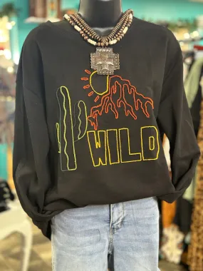 The Wild Cactus Embroidered Pullover