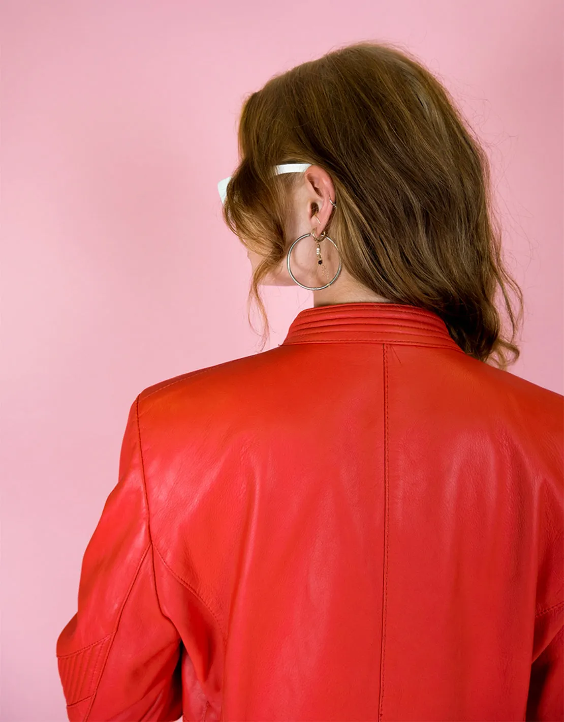 Vintage Y2K leather statement jacket