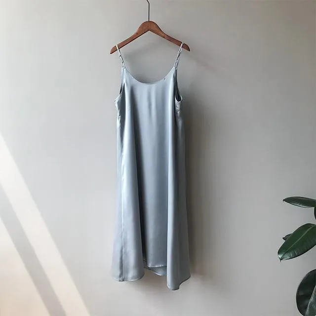 White Sleeveless Midi Dress