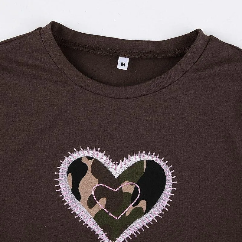 Women's Heart Print Shirt