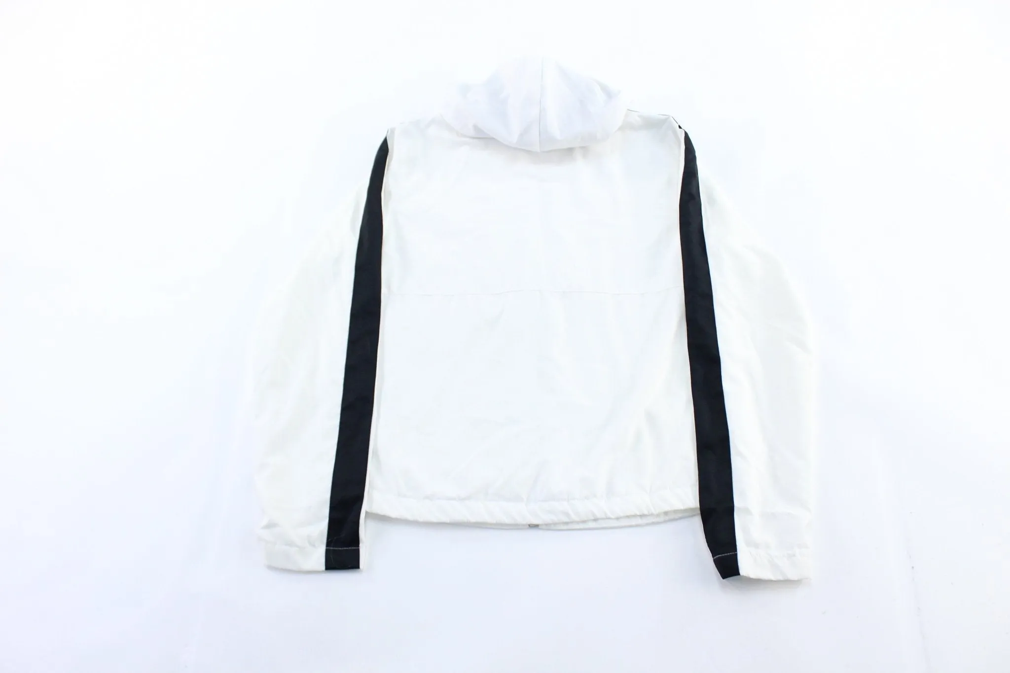 Women's Y2K Nike Embroidered Logo Black & White Zip Up Jacket