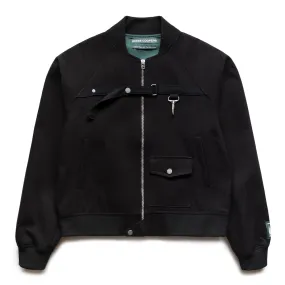 WOOL SERGE BOMBER JACKET