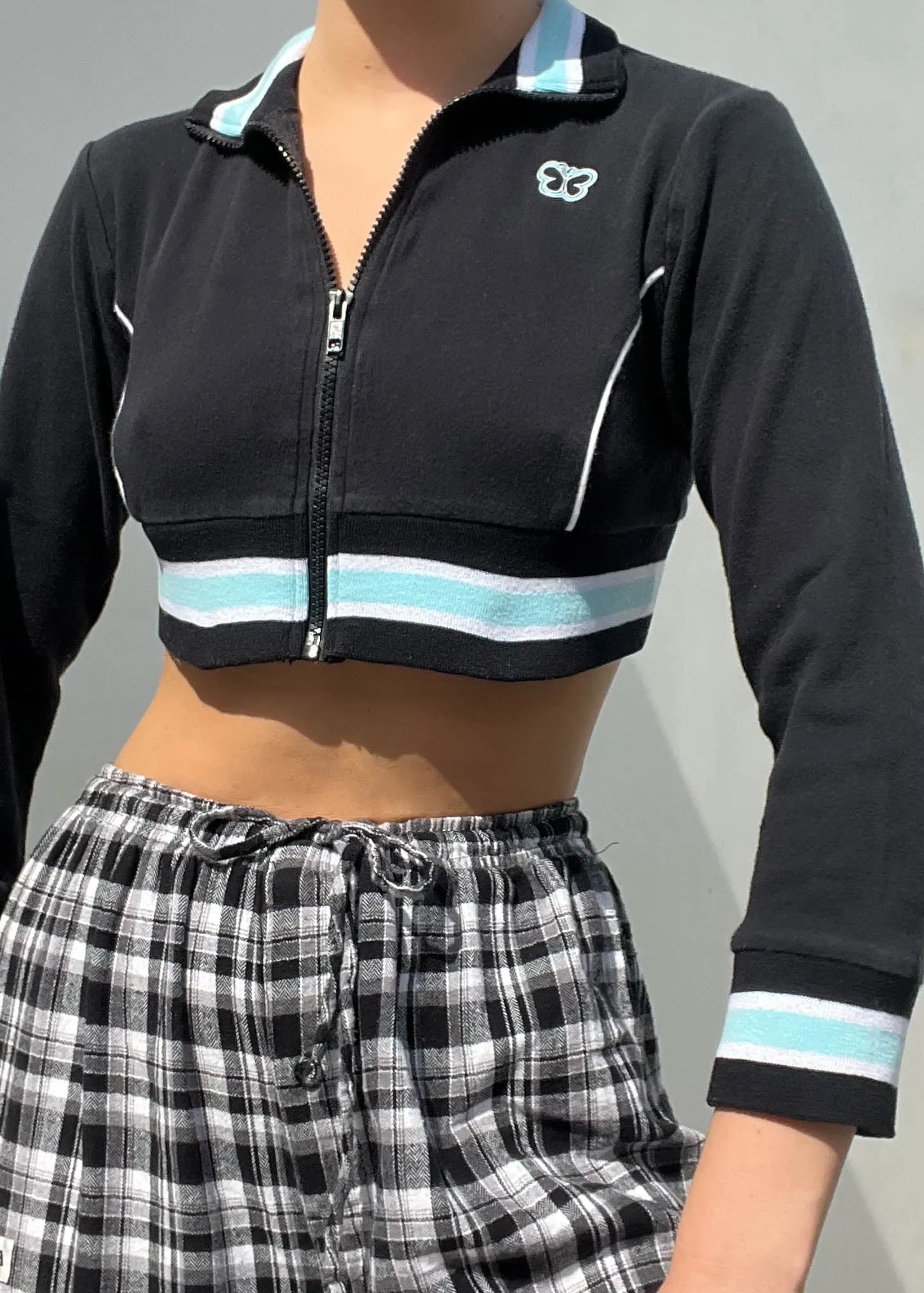 Y2k Butterfly Baby Jacket (S)