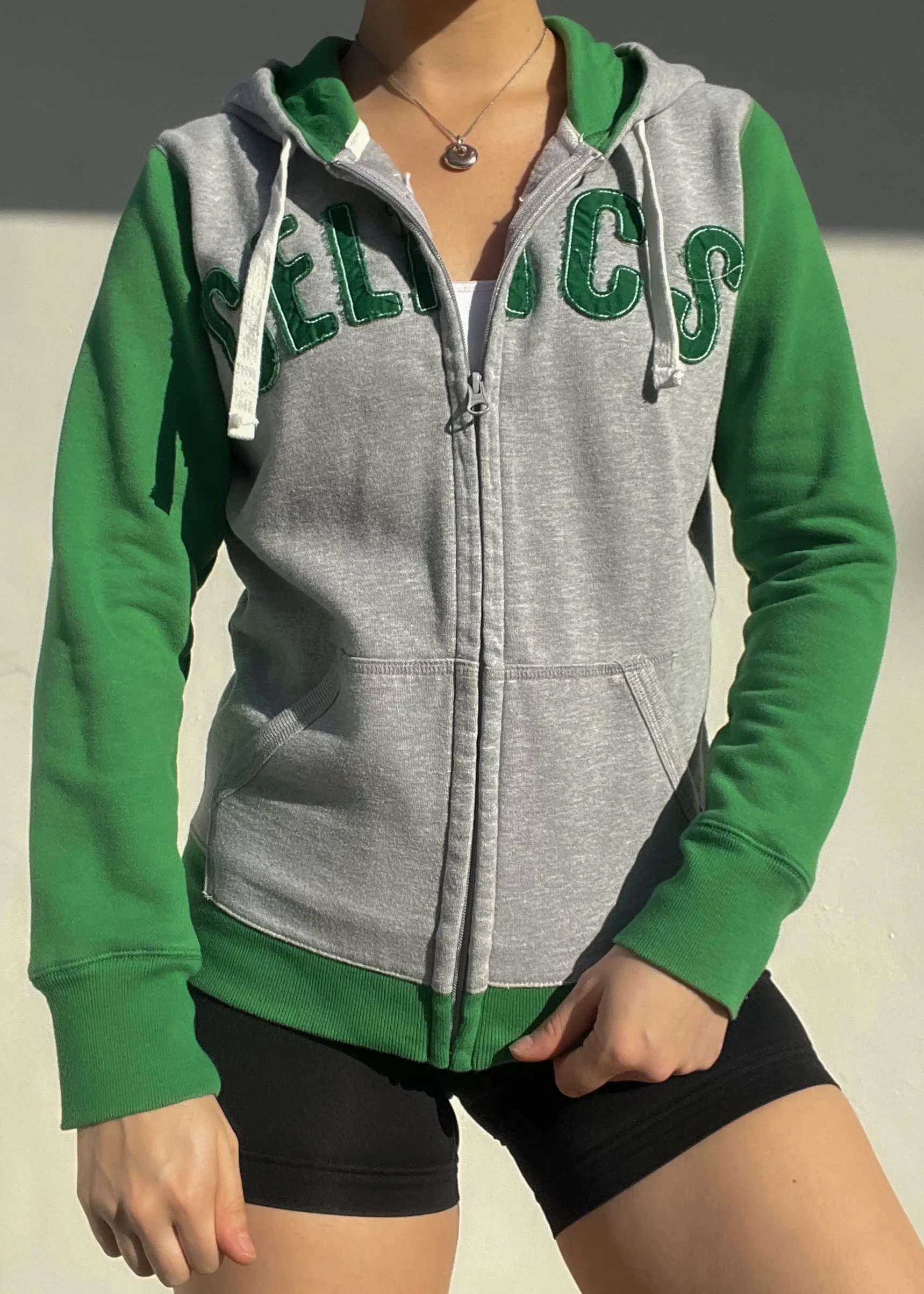 Y2k Celtics Hoodie Jacket (M)
