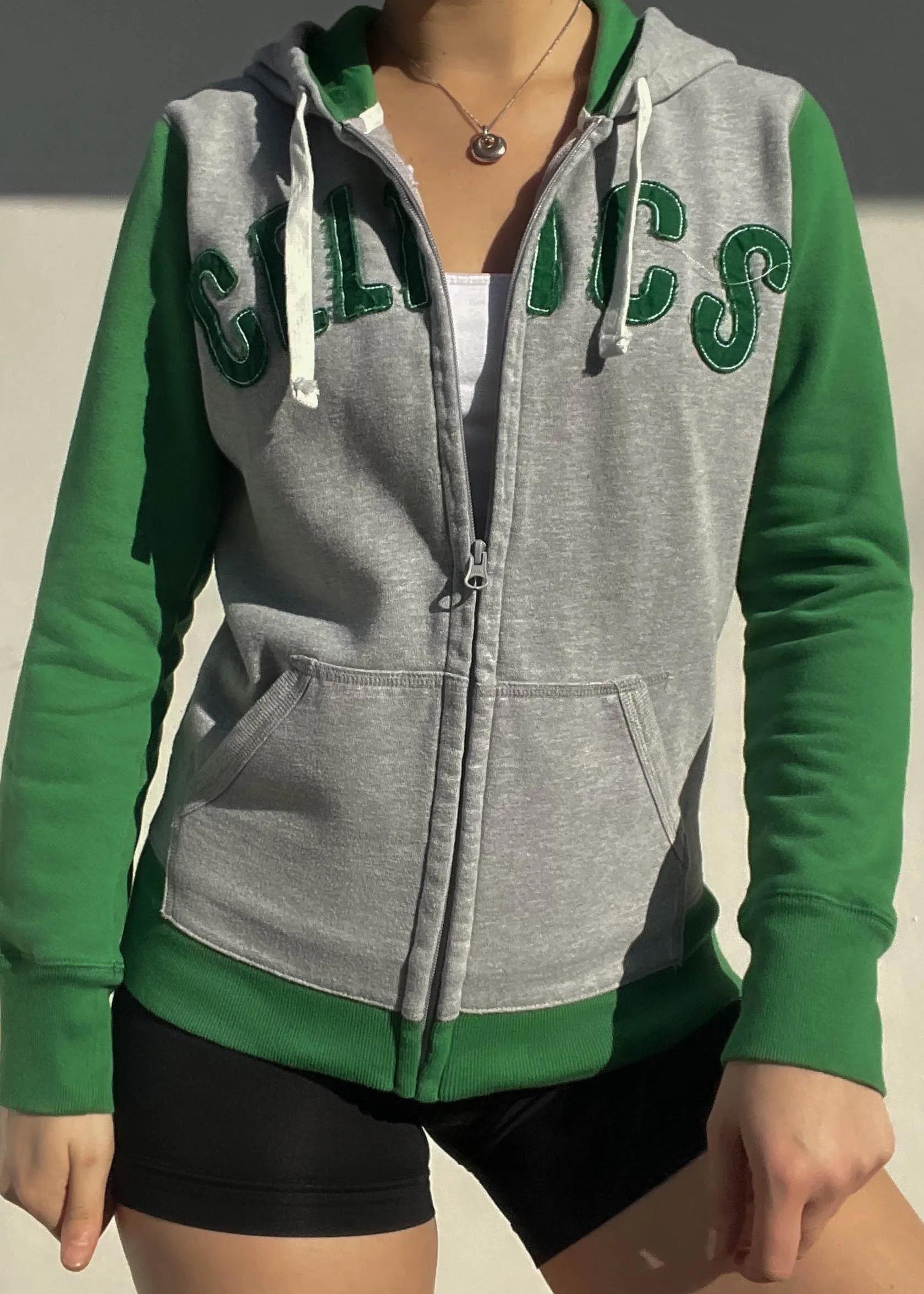 Y2k Celtics Hoodie Jacket (M)