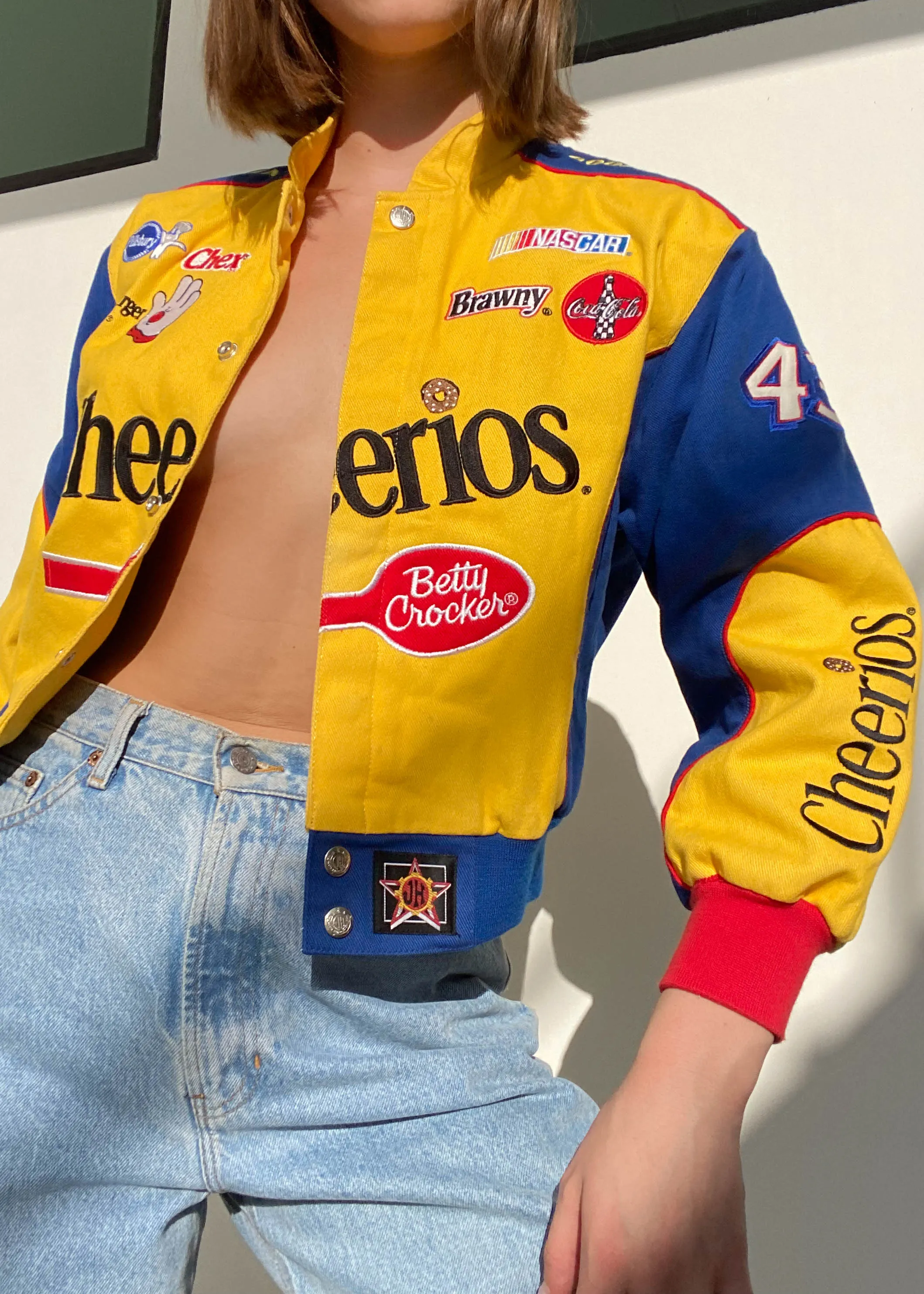 Y2k Cheerios Race Jacket (XS-S)