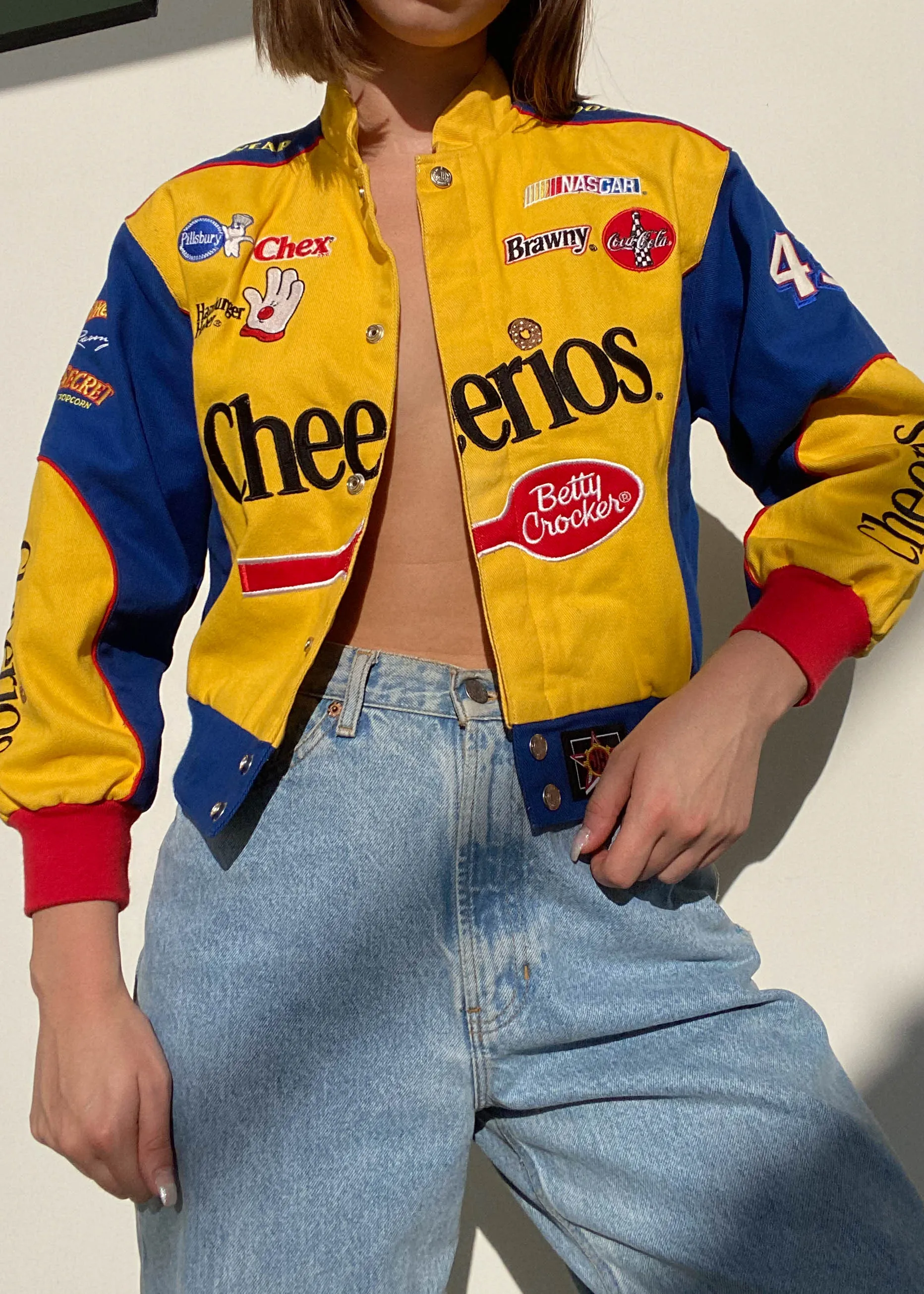 Y2k Cheerios Race Jacket (XS-S)