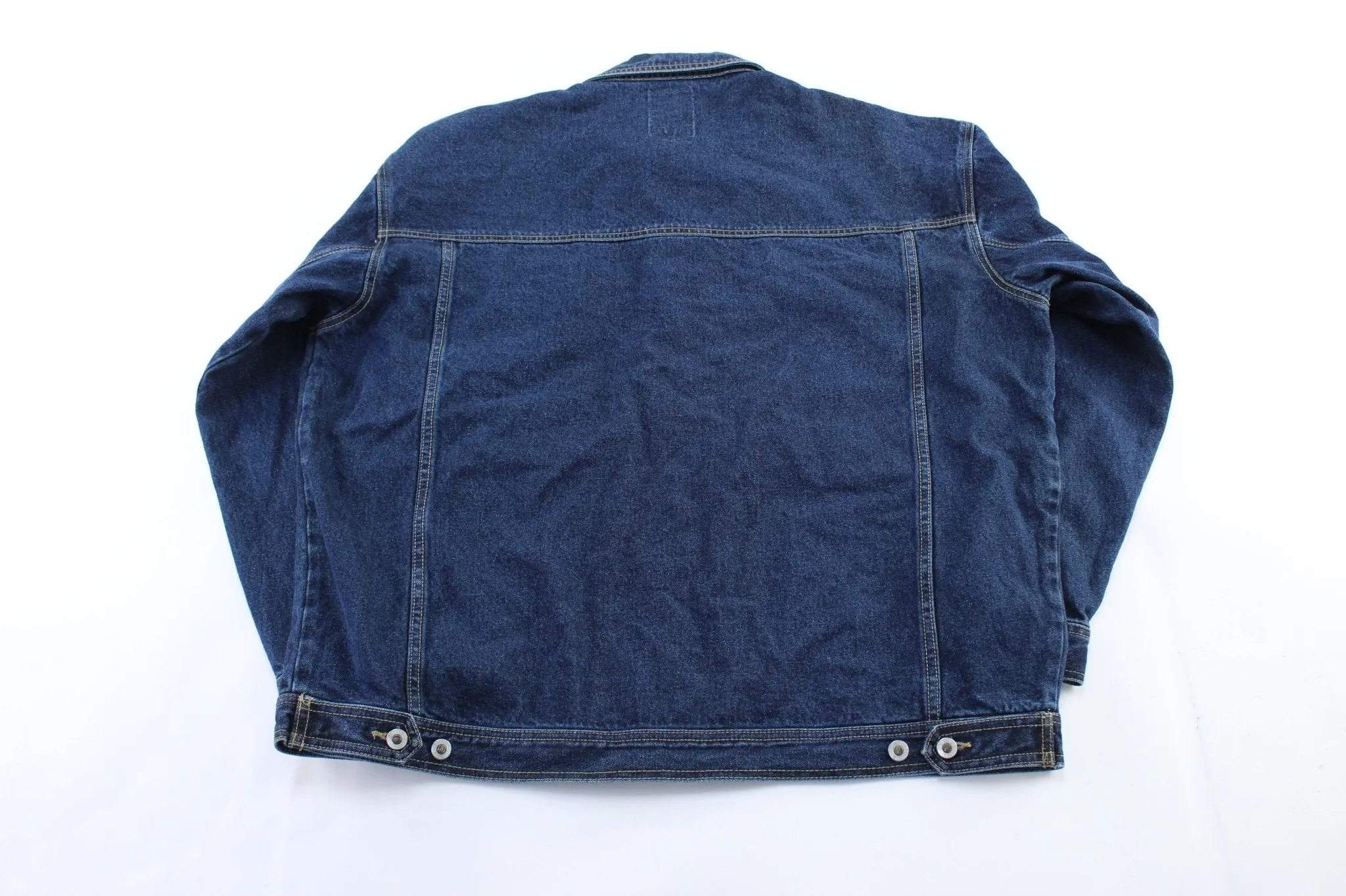 Y2K Godbody Signature Dark Wash Denim Jacket