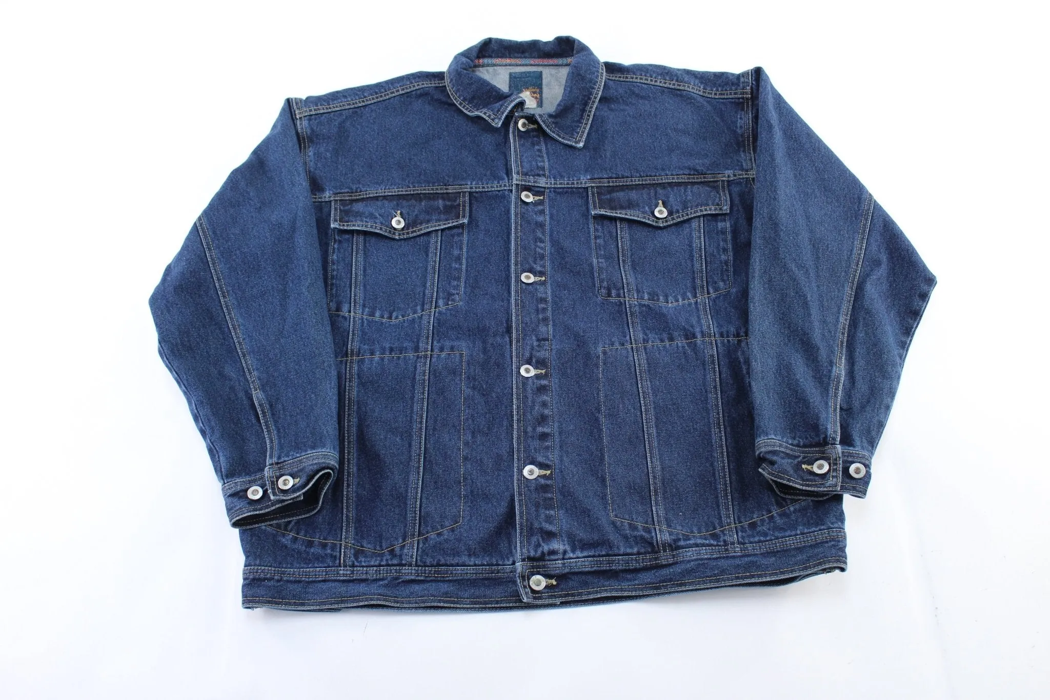 Y2K Godbody Signature Dark Wash Denim Jacket