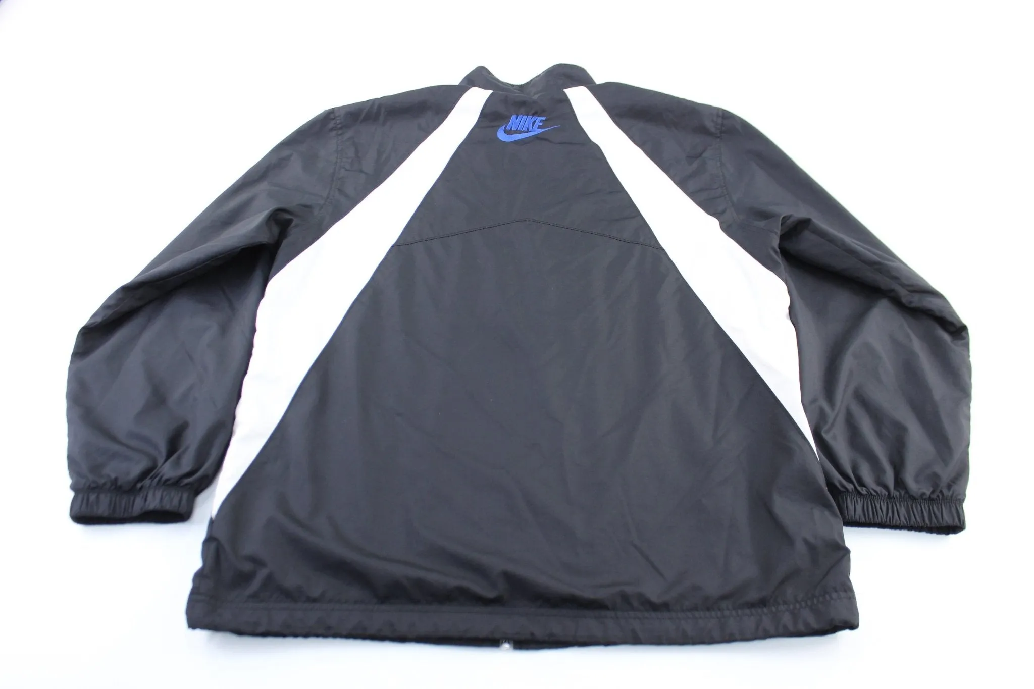 Y2K Nike Embroidered Logo Black & White Zip Up Jacket