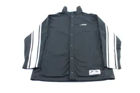 Y2K Nike Embroidered Logo Black Striped Jacket