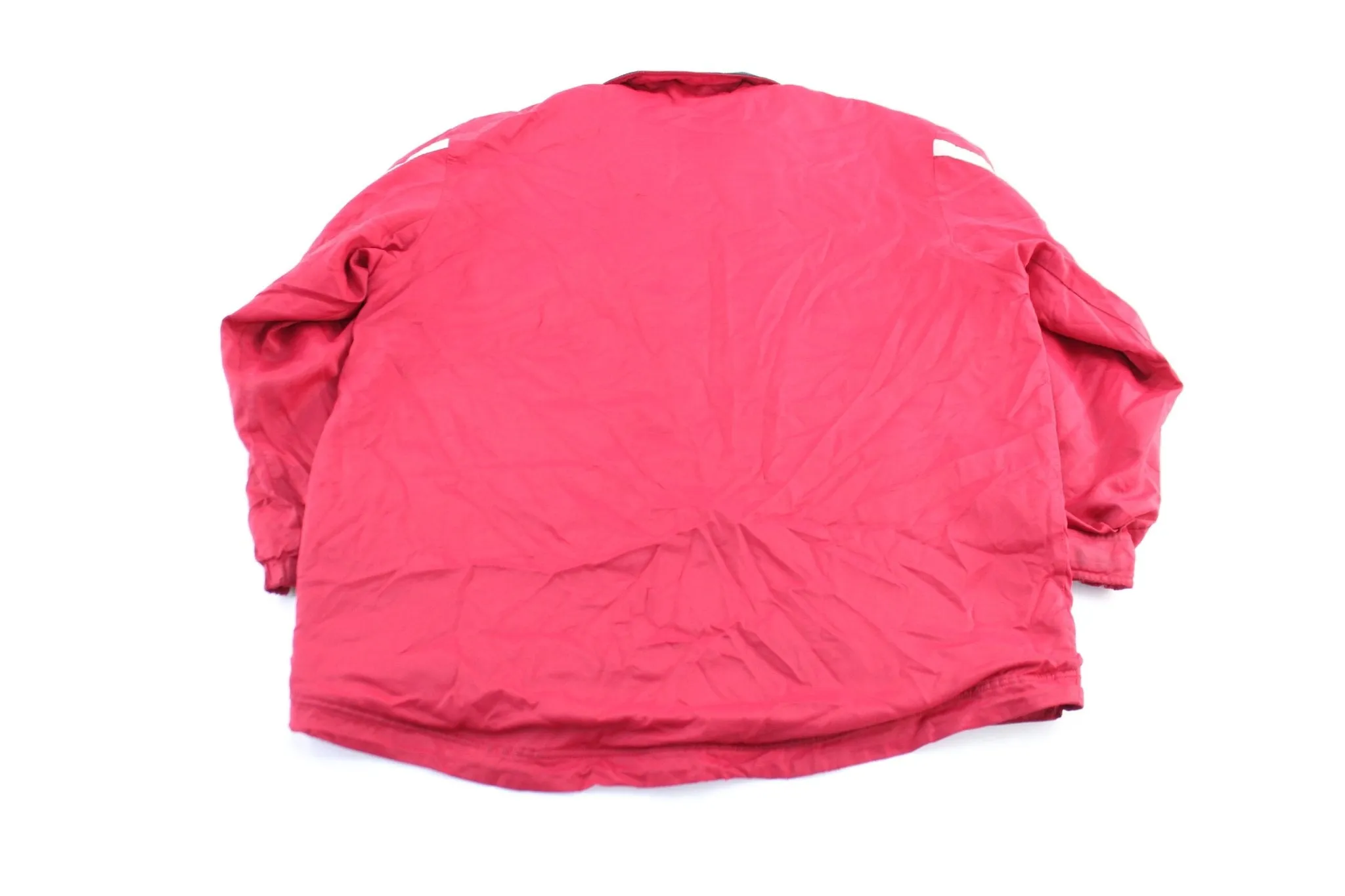 Y2K Nike Embroidered Logo Red & White Zip Up Jacket