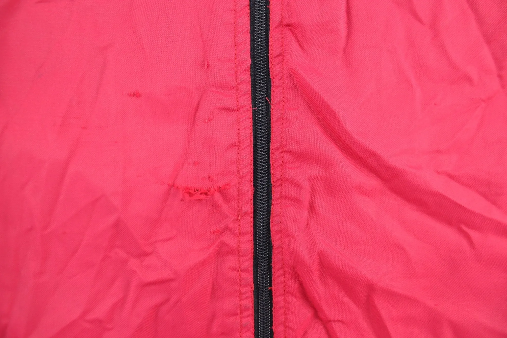 Y2K Nike Embroidered Logo Red & White Zip Up Jacket