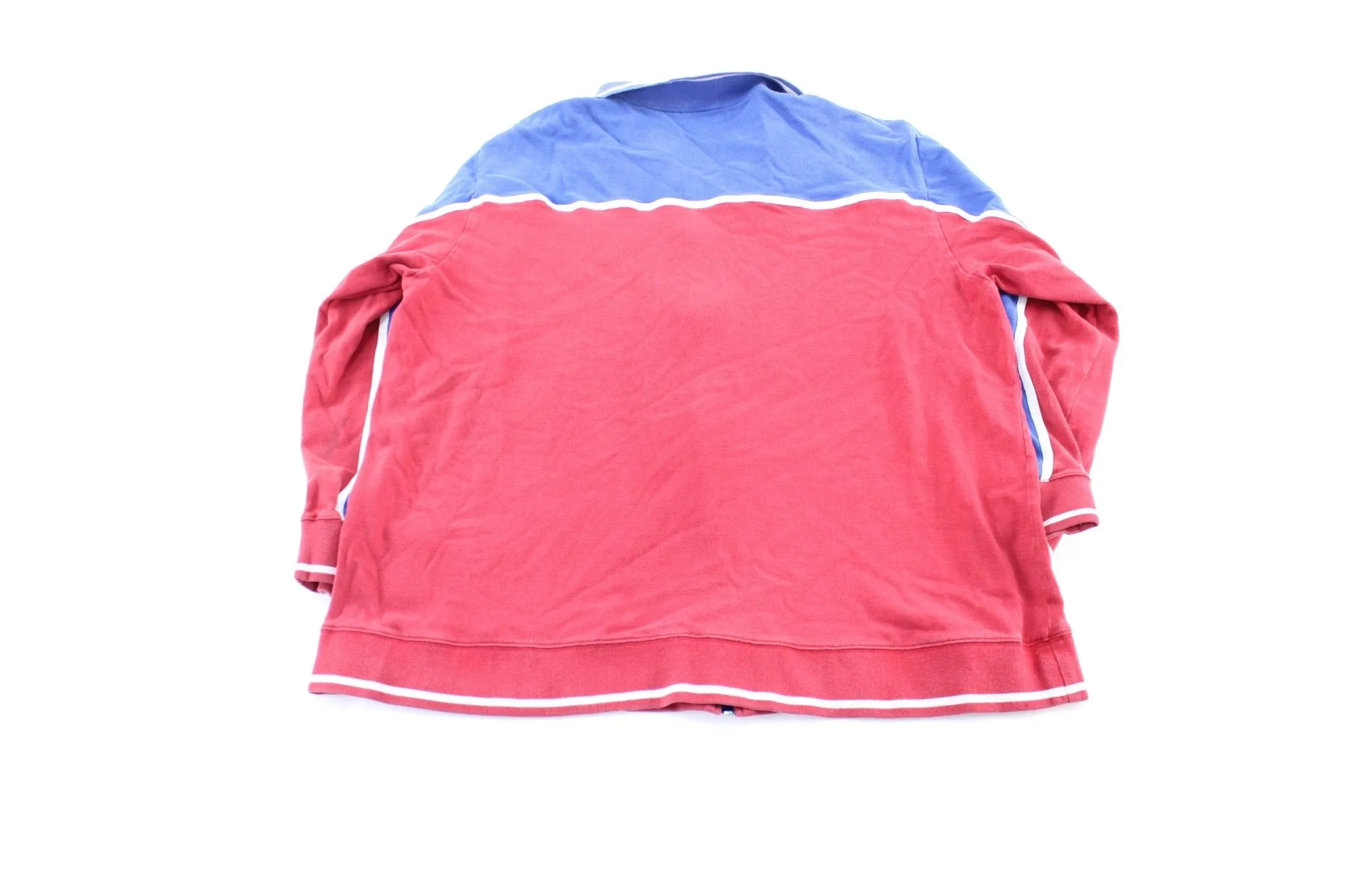 Y2K Nike Embroidered Logo Red, Blue, & White Zip Up Jacket