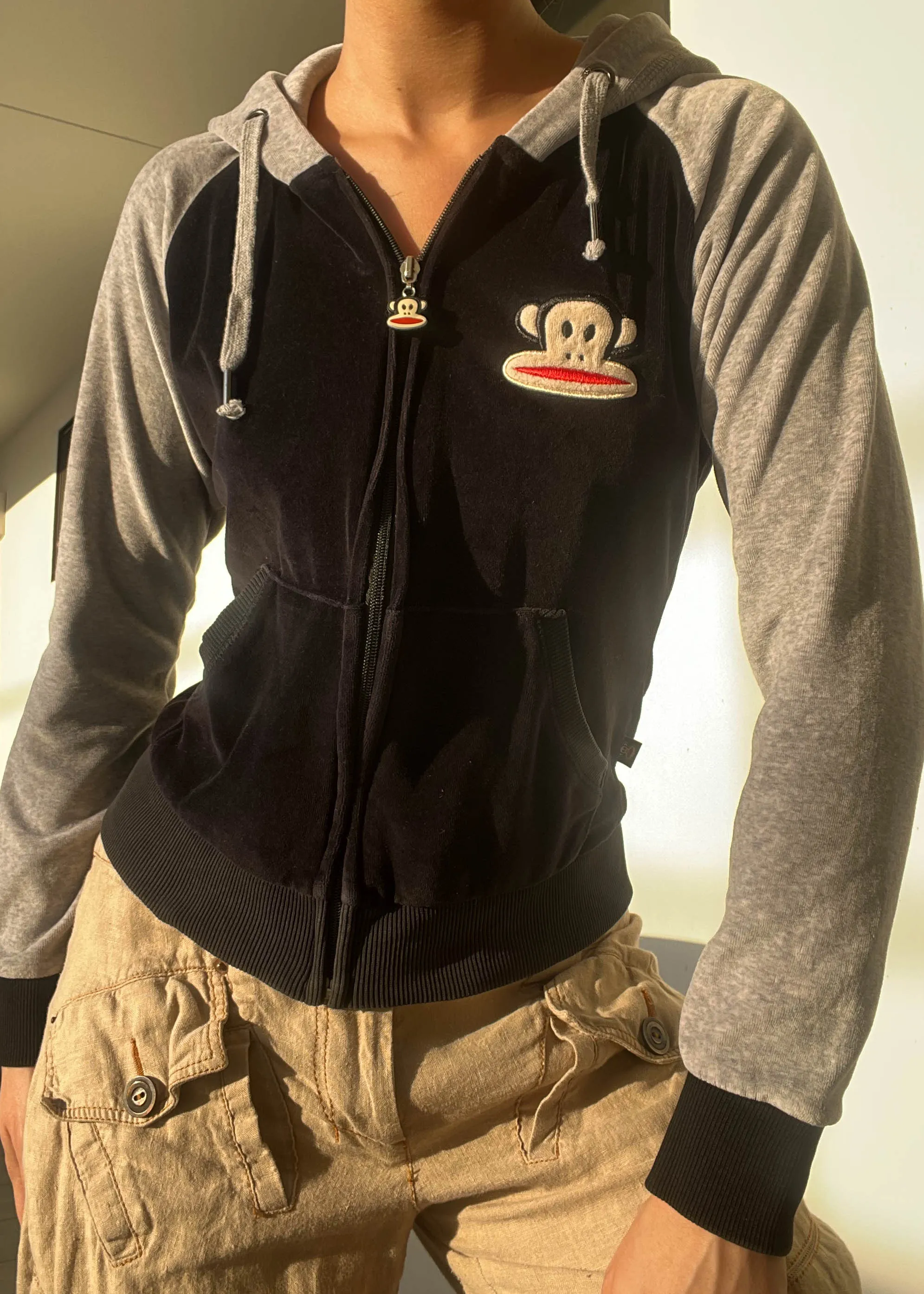 Y2k Paul Frank Velour Jacket (S)