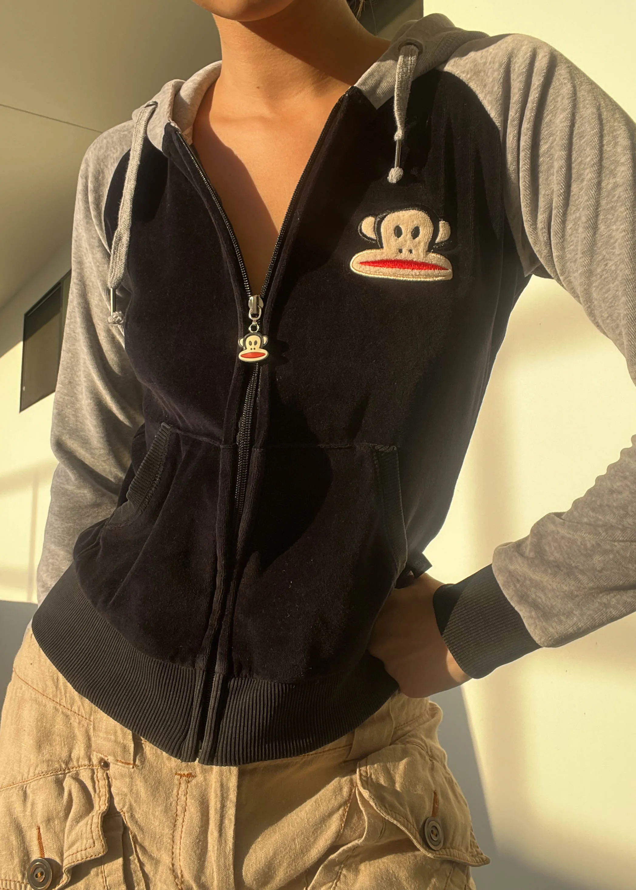 Y2k Paul Frank Velour Jacket (S)