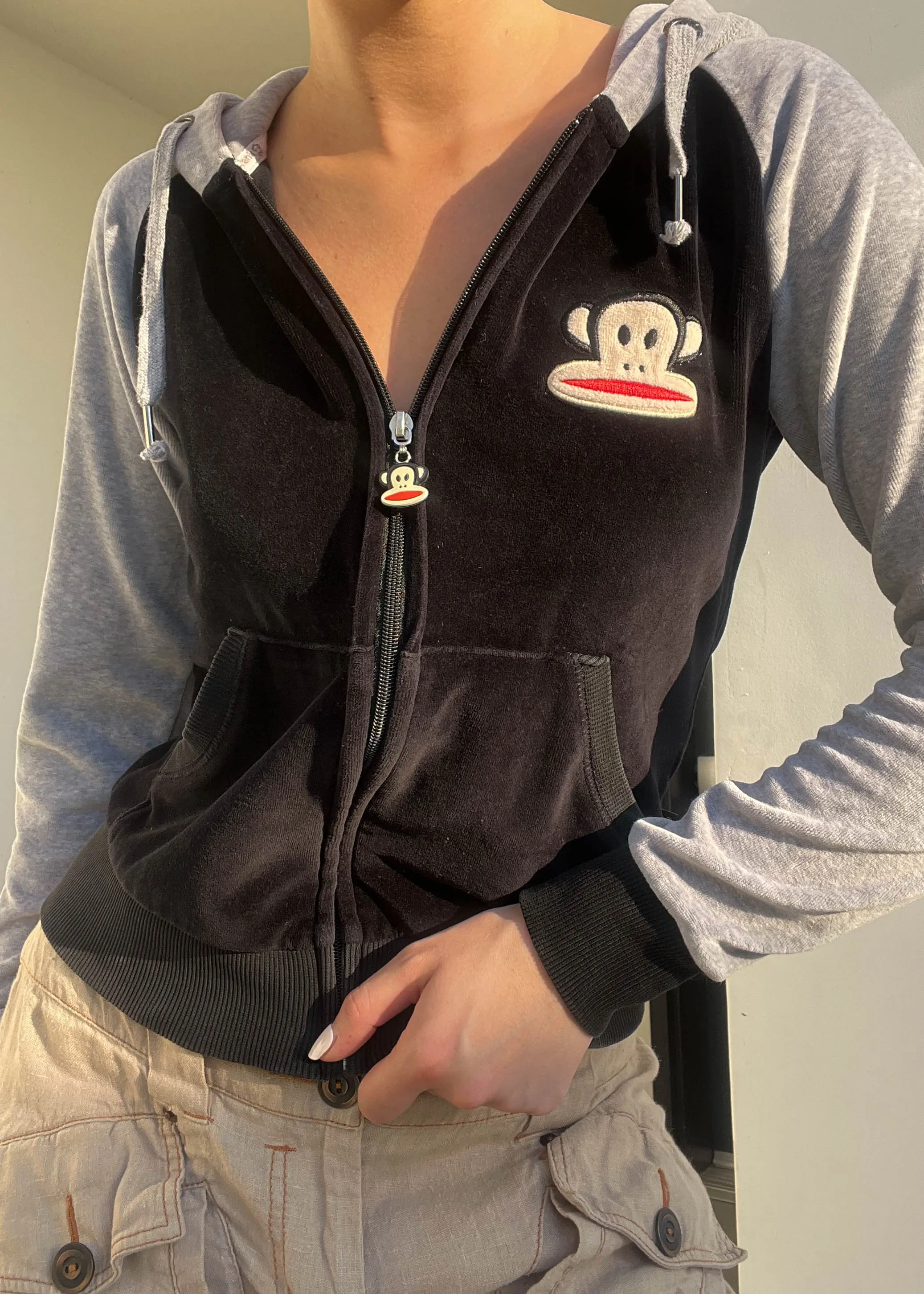 Y2k Paul Frank Velour Jacket (S)