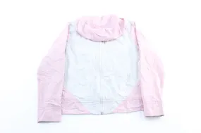 Y2K Women's Nike Embroidered Logo Pink & Grey Zip Up Jacket